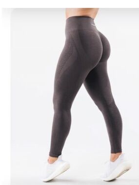 ALPHALETE Amplify Contour High Waist Leggings Mocha Size 2XL